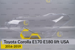 Скло фари Toyota Corolla E170 E180 USA (2016-2019) рест ліве