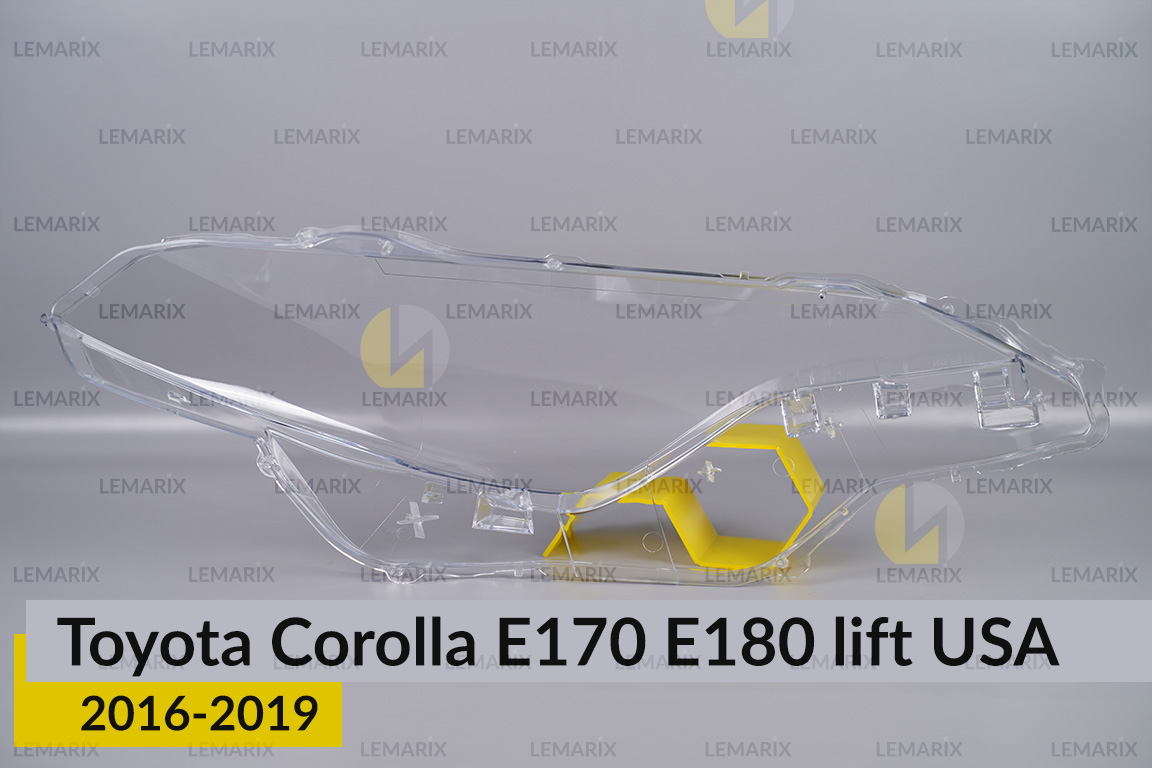 Скло фари Toyota Corolla E170 E180 USA (2016-2019) рест ліве