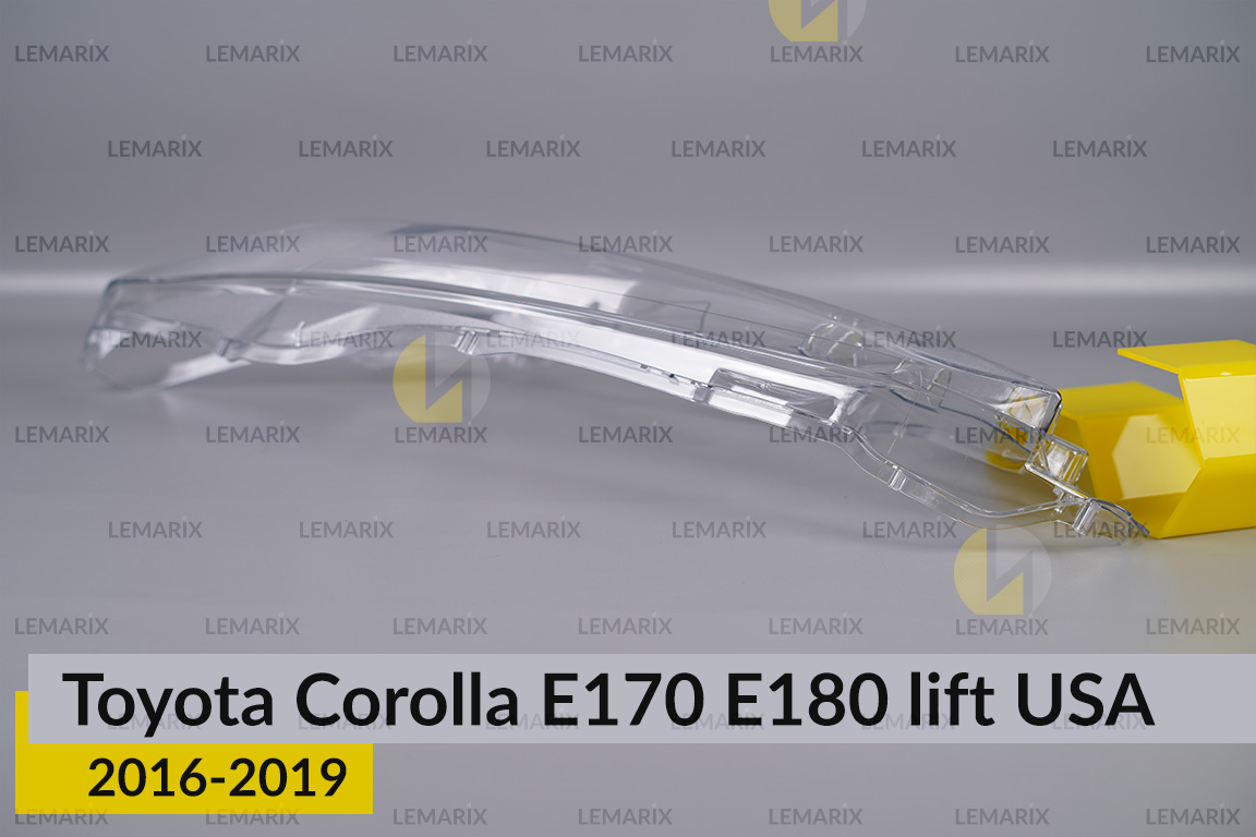 Скло фари Toyota Corolla E170 E180 USA (2016-2019) рест ліве
