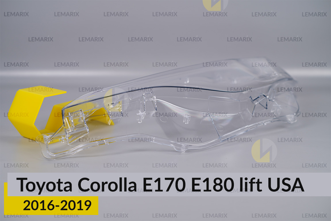 Скло фари Toyota Corolla E170 E180 USA (2016-2019) рест ліве