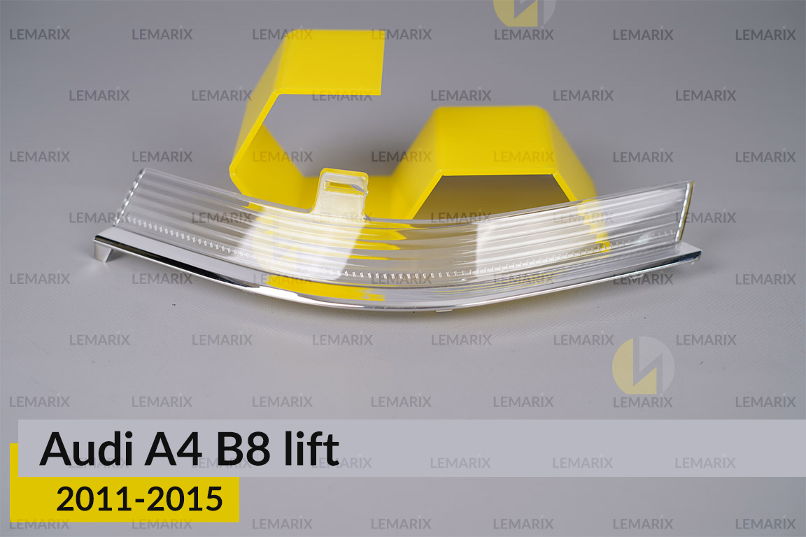 Хромована декоративна маска світлорозсіювач поворотника Audi A4 B8 (2011-2015) рест права