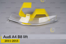 Хромована декоративна маска світлорозсіювач поворотника Audi A4 B8 (2011-2015) рест права