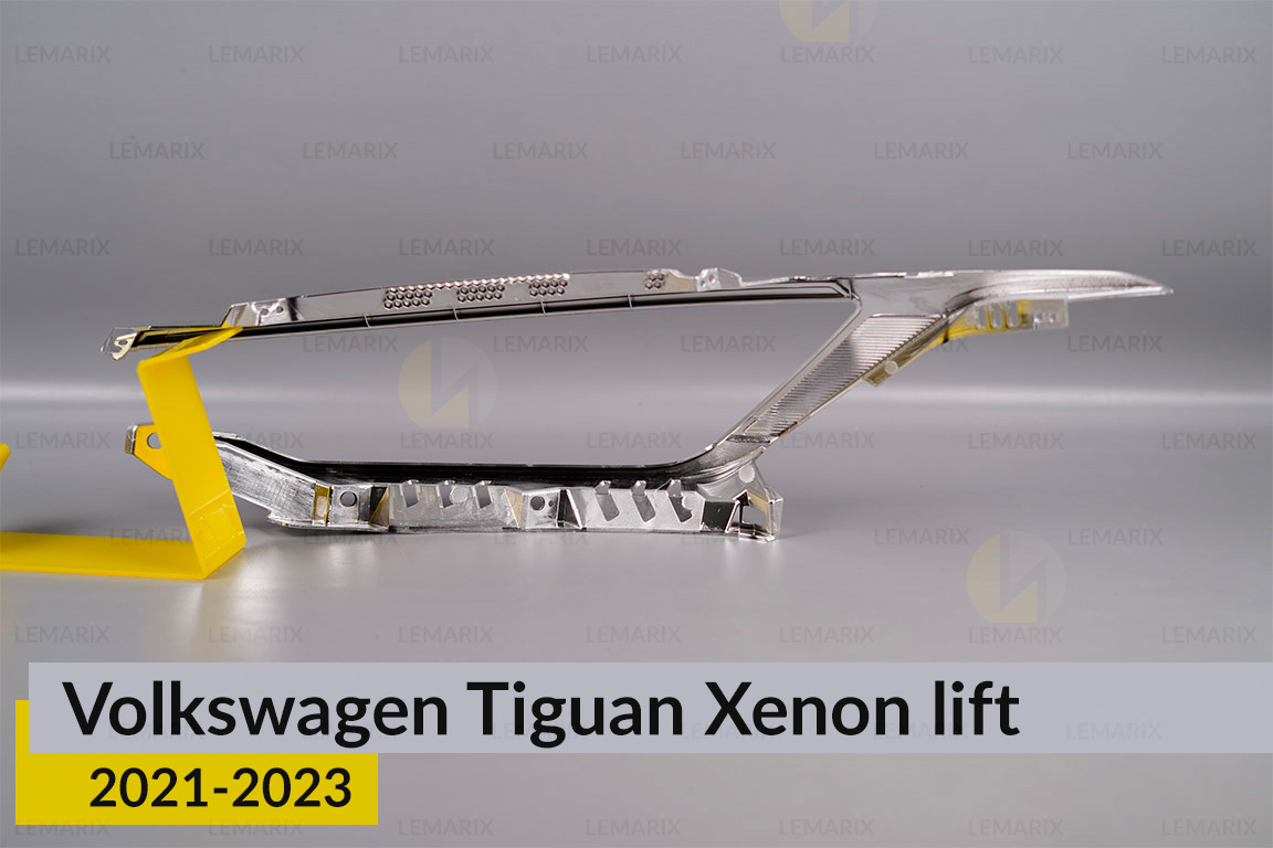 Хромована декоративна маска основна VW Volkswagen Tiguan Xenon (2021-2023) рест права