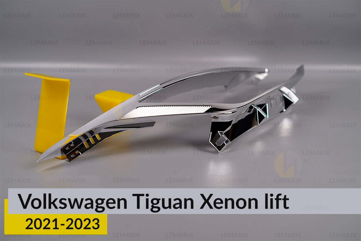 Хромована декоративна маска основна VW Volkswagen Tiguan Xenon (2021-2023) рест права