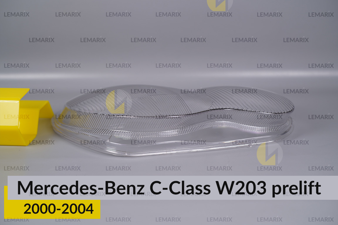 Скло фари Mercedes-Benz C-Class W203 (2000-2004) дорест праве