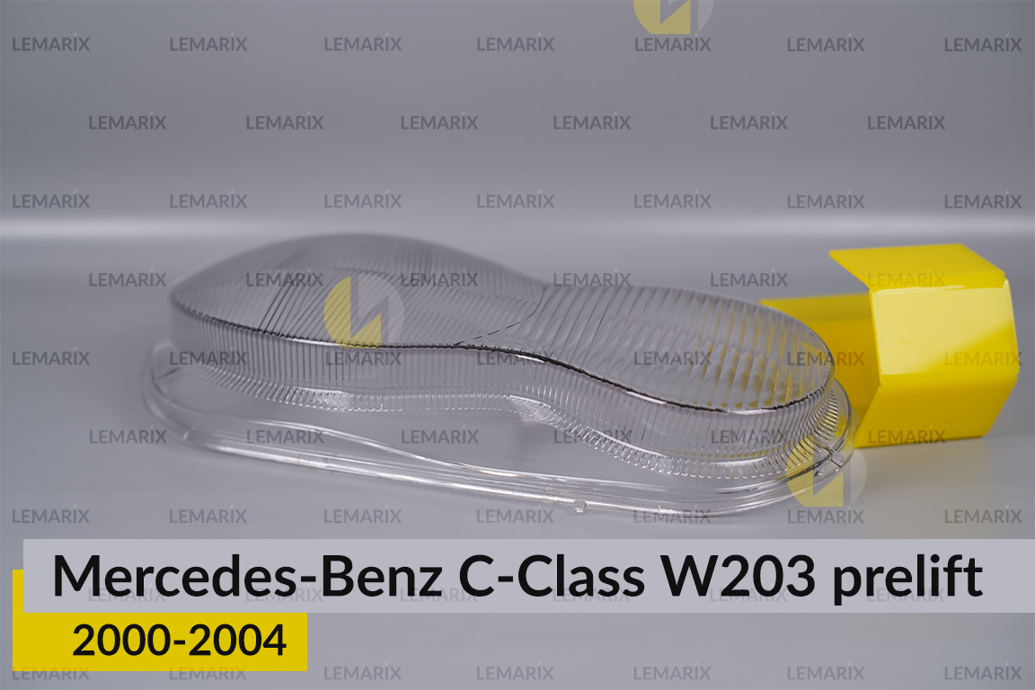 Скло фари Mercedes-Benz C-Class W203 (2000-2004) дорест праве