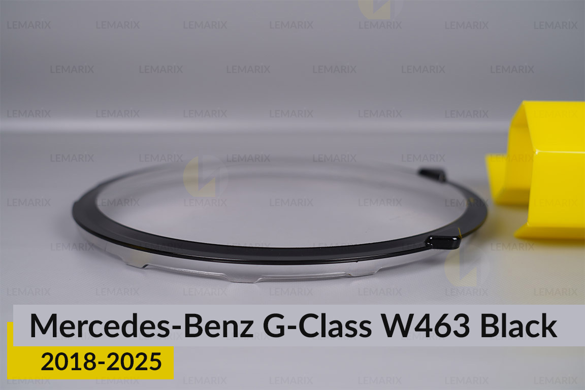 Скло фари Mercedes-Benz G-Class W463 Black (2018-2025) праве