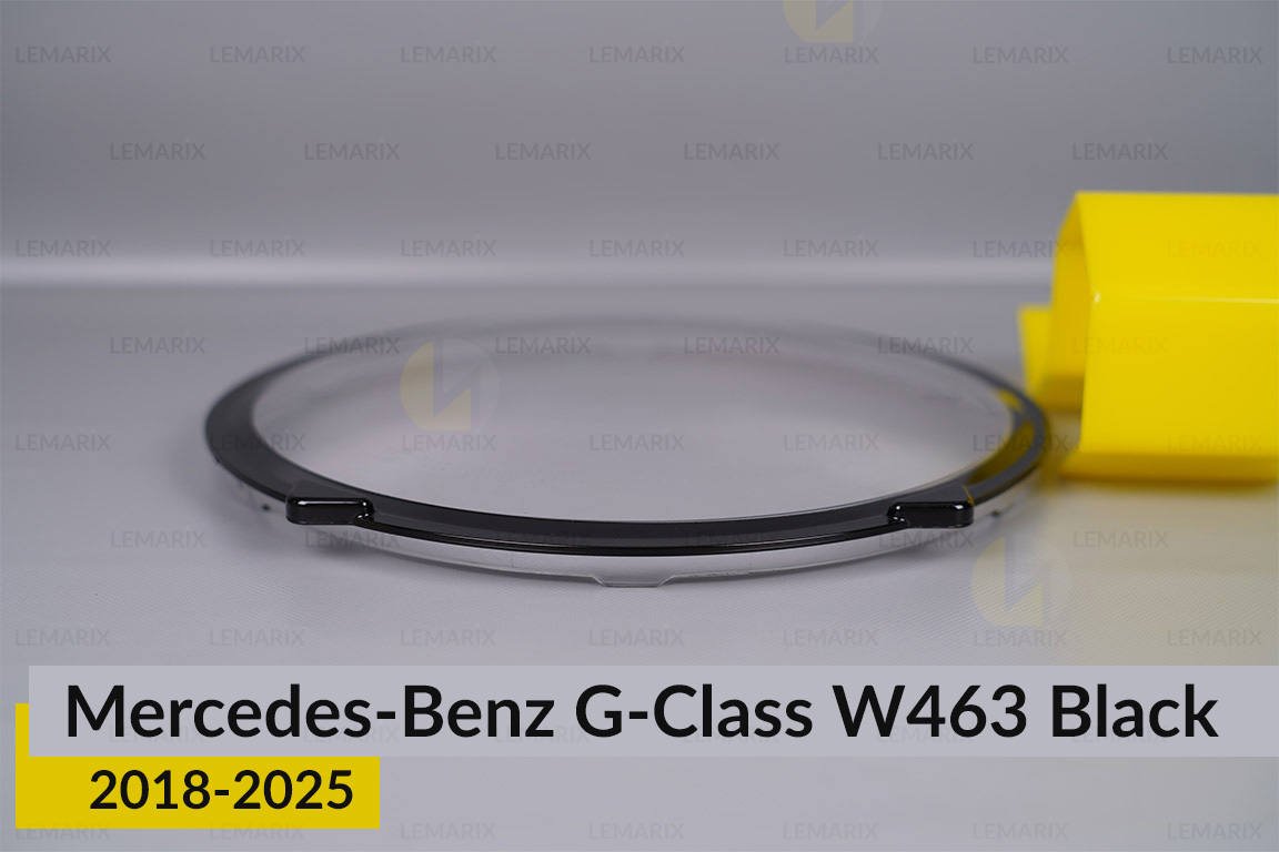 Скло фари Mercedes-Benz G-Class W463 Black (2018-2025) праве