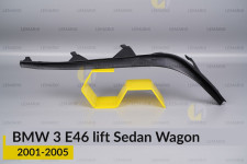 Ущільнювач фари BMW 3 E46 Sedan Wagon (2001-2005) рест правий