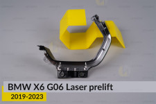 Декоративна маска під світловод лінзи велика BMW X6 G06 Laser (2019-2023) дорест ліва