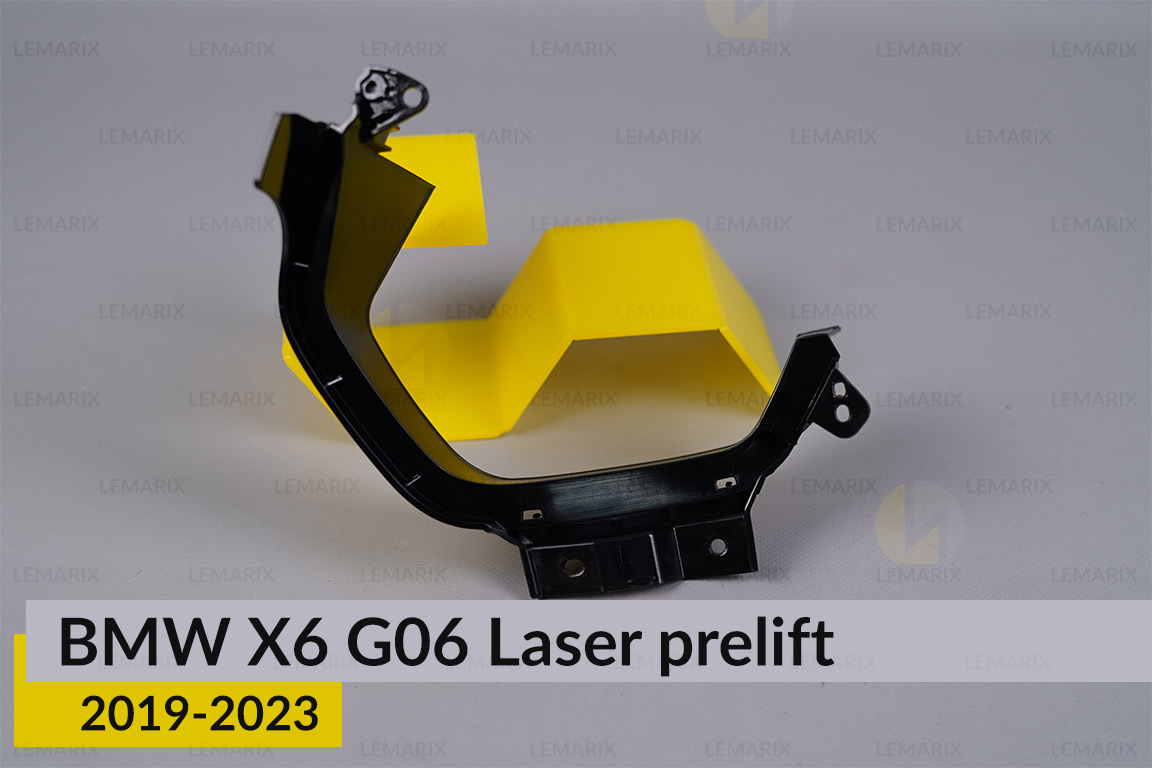 Декоративна маска під світловод лінзи велика BMW X6 G06 Laser (2019-2023) дорест ліва