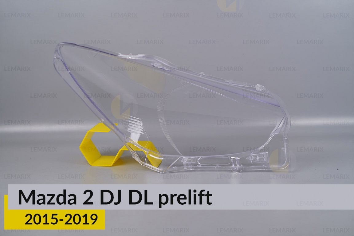 Скло фари Mazda 2 DJ DL (2015-2019) дорест ліве