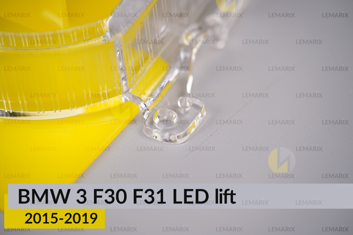 Блок світловода фари BMW 3 F30 F31 LED (2015-2019) рест малий внутрішній Icon Light 3D лівий