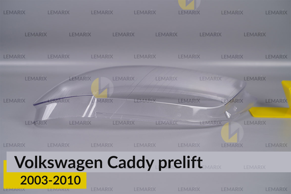 Скло фари VW Volkswagen Caddy (2003-2010) дорест ліве
