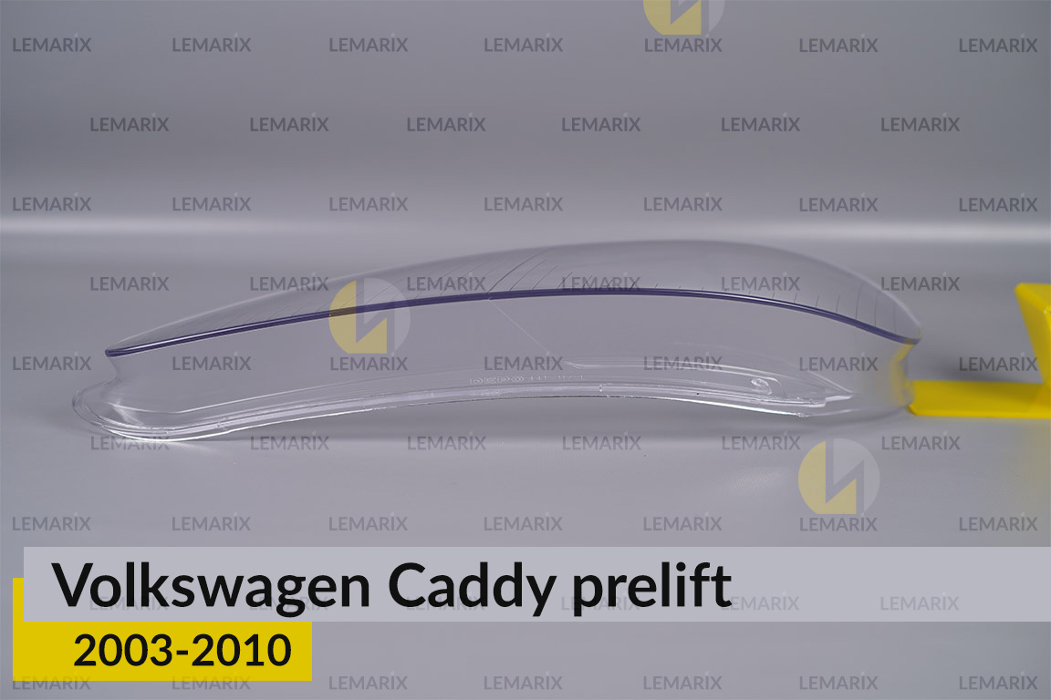 Скло фари VW Volkswagen Caddy (2003-2010) дорест ліве