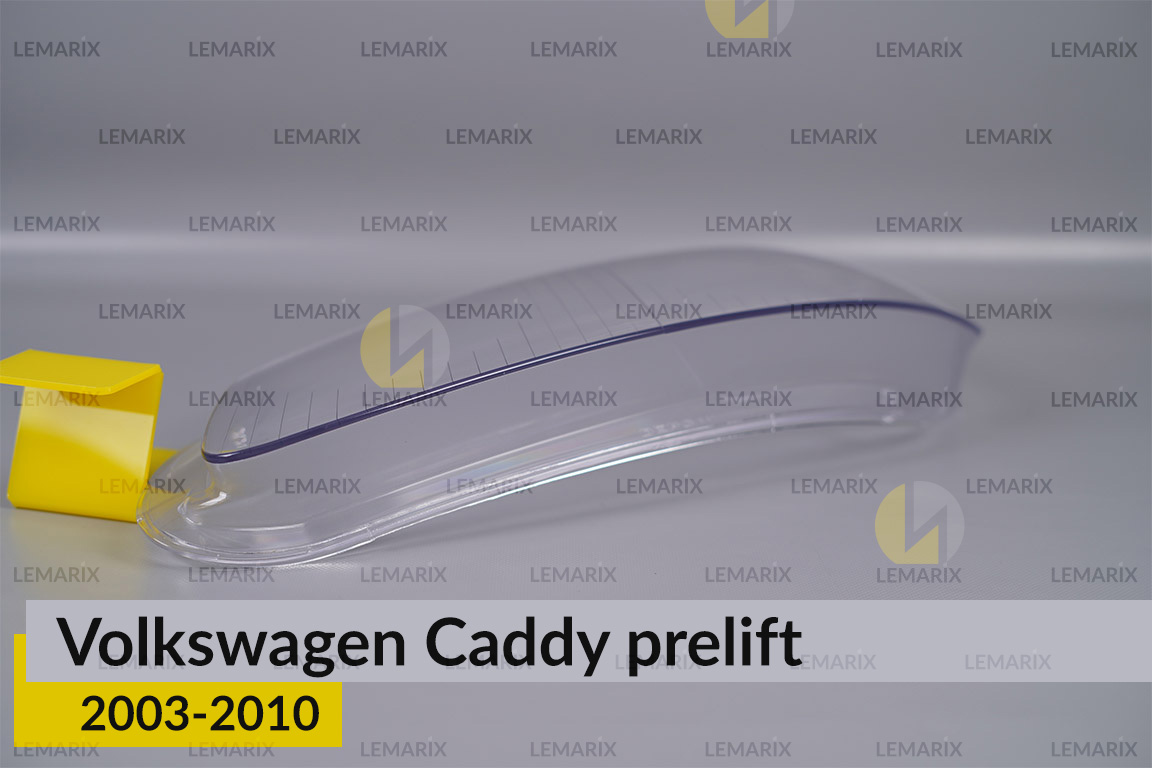 Скло фари VW Volkswagen Caddy (2003-2010) дорест ліве