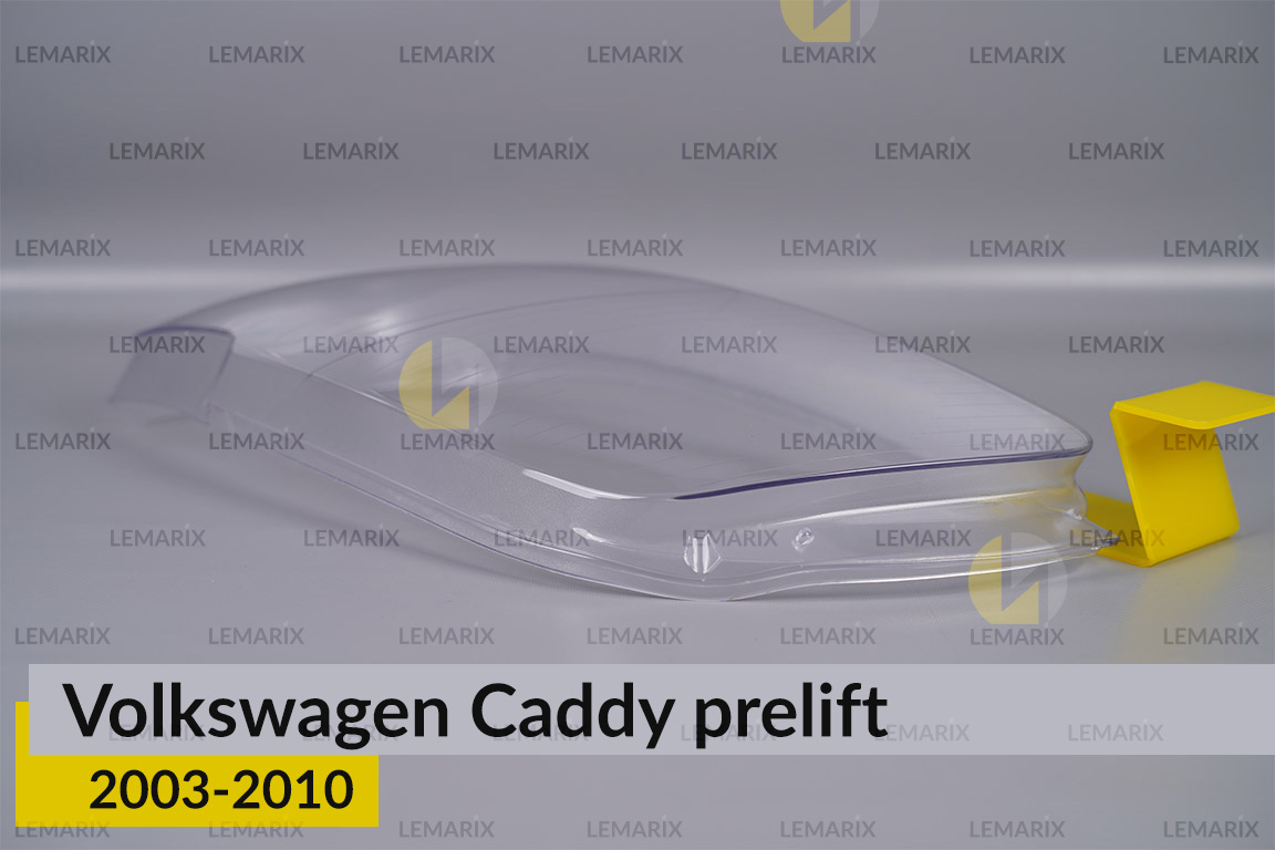 Скло фари VW Volkswagen Caddy (2003-2010) дорест ліве