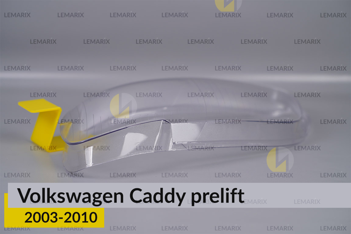 Скло фари VW Volkswagen Caddy (2003-2010) дорест ліве