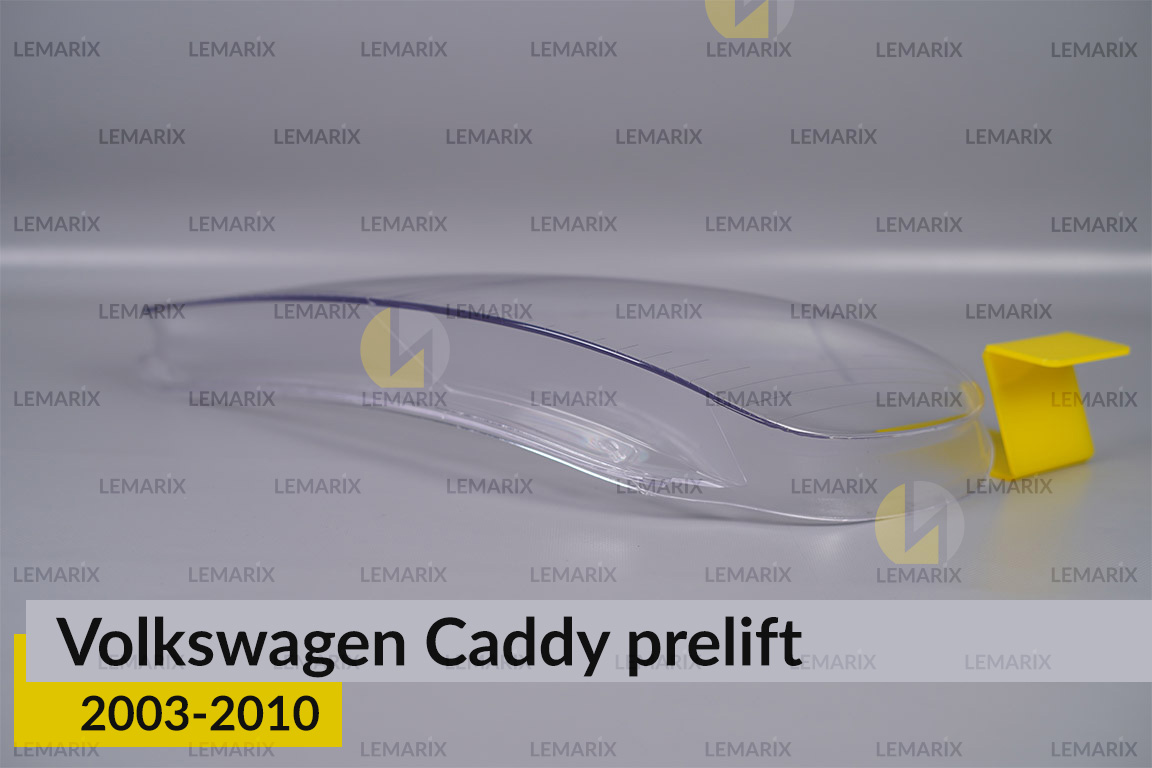 Скло фари VW Volkswagen Caddy (2003-2010) дорест ліве