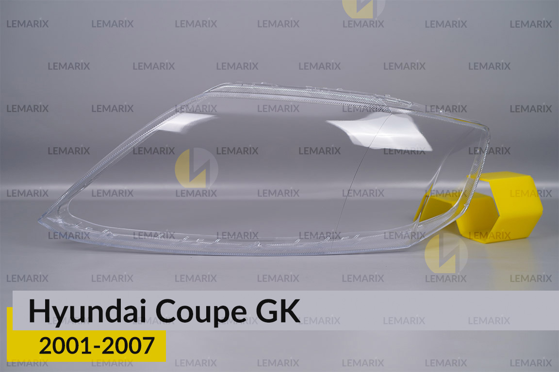 Стекло фары Hyundai Coupe GK (2001-2007) левое