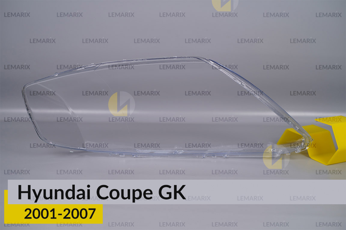 Стекло фары Hyundai Coupe GK (2001-2007) левое