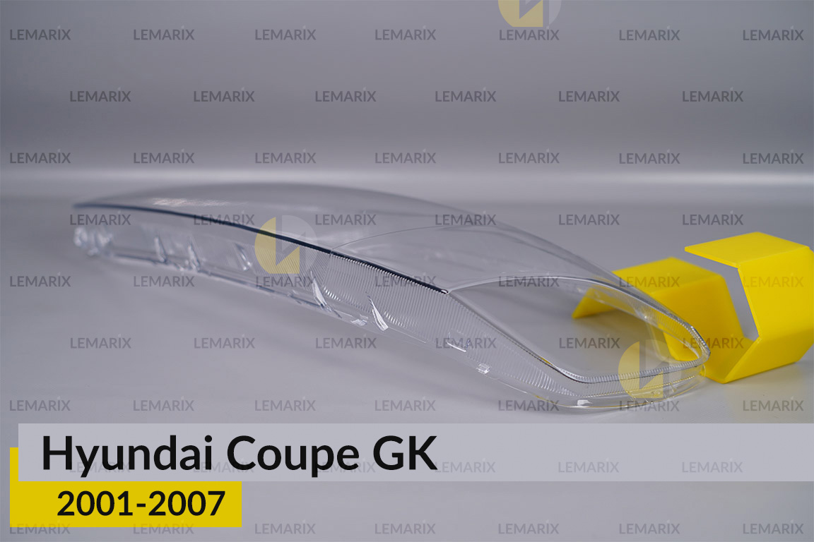 Стекло фары Hyundai Coupe GK (2001-2007) левое