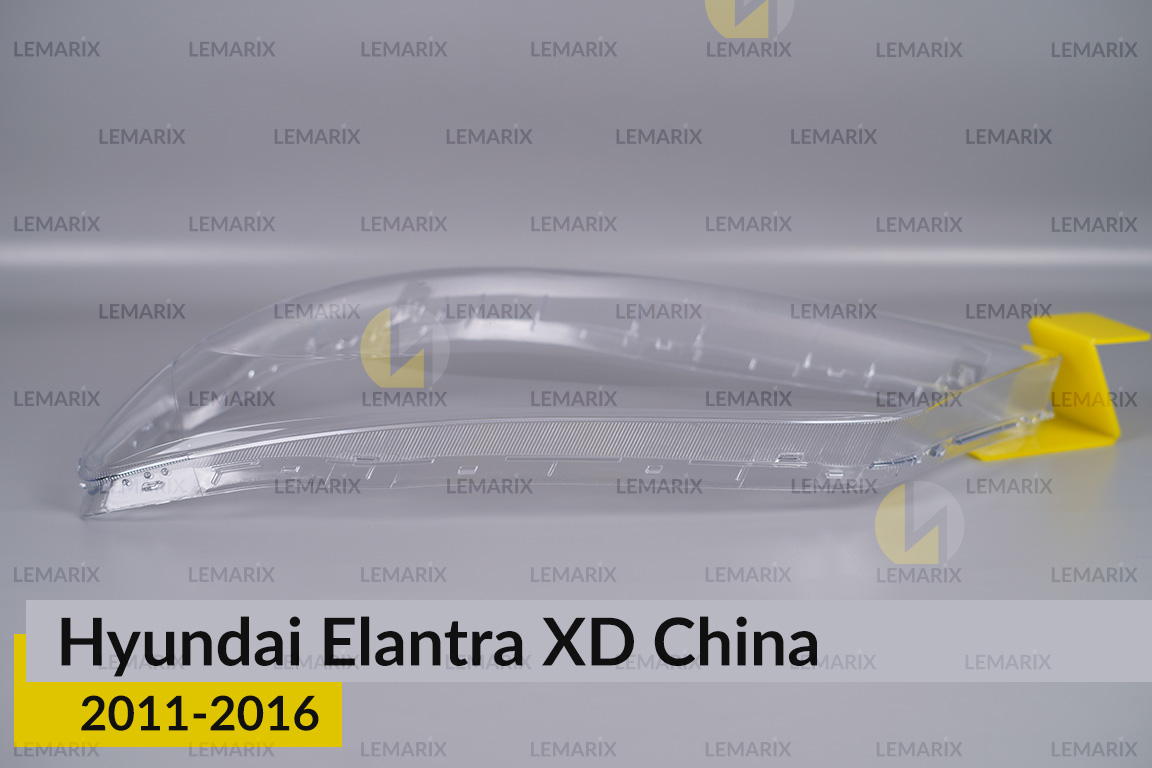 Скло фари Hyundai Elantra XD China (2011-2016) ліве