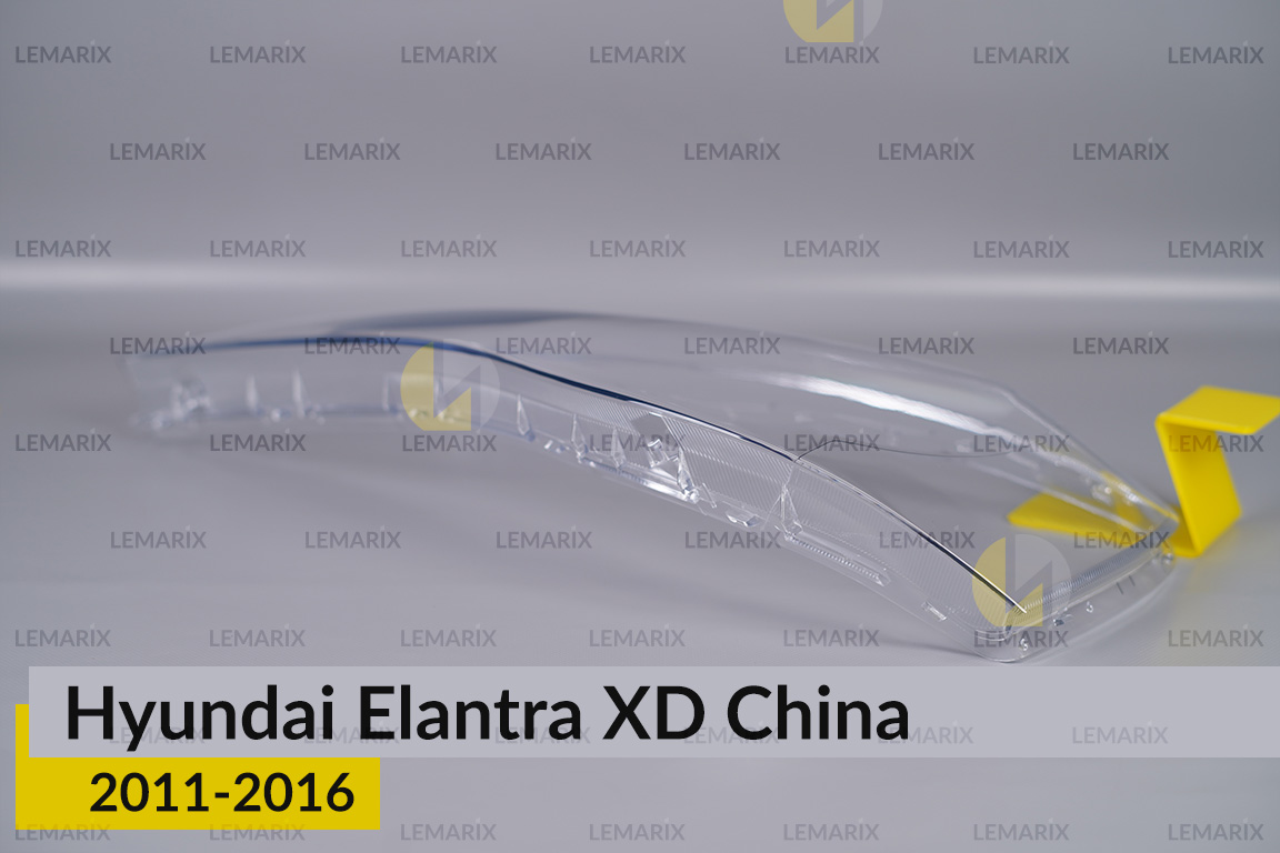 Скло фари Hyundai Elantra XD China (2011-2016) ліве