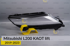 Скло фари Mitsubishi L200 KAOT (2019-2023) рест праве