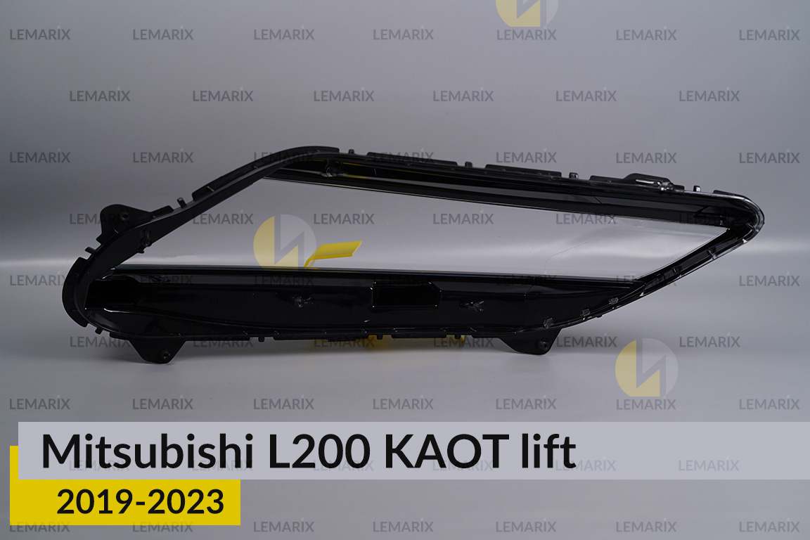 Скло фари Mitsubishi L200 KAOT (2019-2023) рест праве