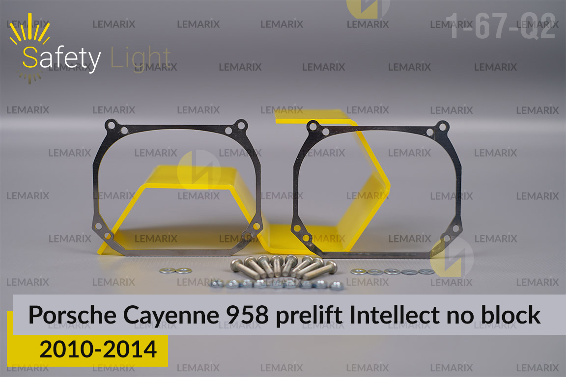 Перехідна рамка для Porsche Cayenne 958 Intellect no block (2010-2014) дорест