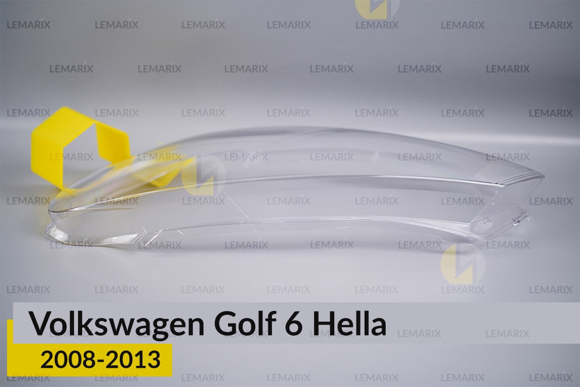 Скло фари VW Volkswagen Golf 6 Hella (2008-2013) ліве