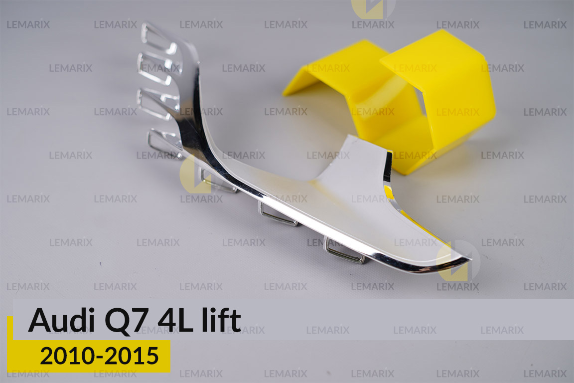 Хромована декоративна маска середня Audi Q7 4L (2010-2015) рест права