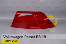 Стекло заднего фонаря внешнее в крыле VW Volkswagen Passat B8 (2019-2023) рест правое