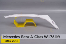 Декоративная маска под световодом Mercedes-Benz A-Class W176 (2015-2018) рест правая