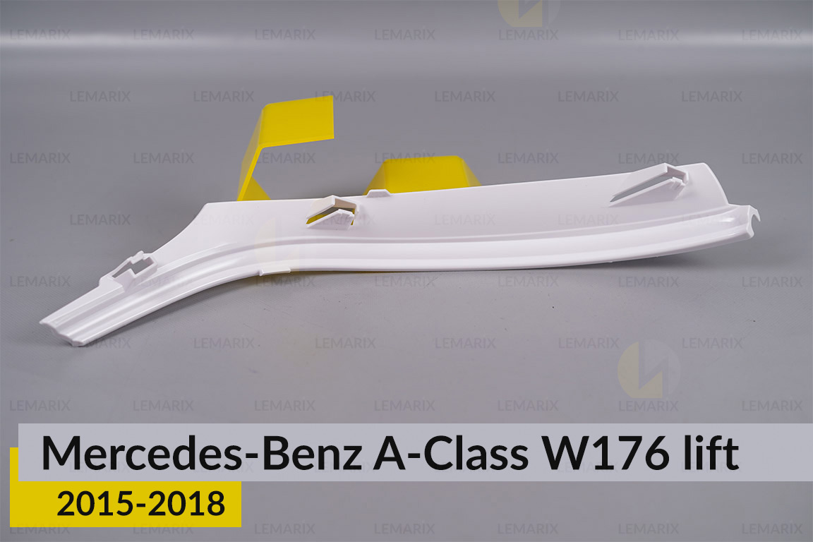 Декоративна маска під світловодом Mercedes-Benz A-Class W176 (2015-2018) рест права