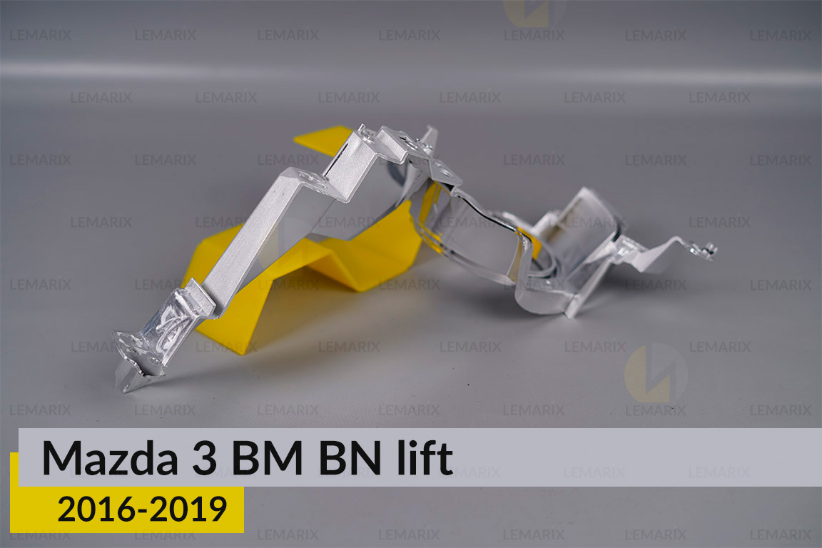 Хромована маска під лінзу Mazda 3 BM BN (2016-2019) рест права