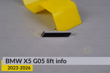 Хромована декоративна маска інфо BMW X5 G05 (2023-2026) рест ліва