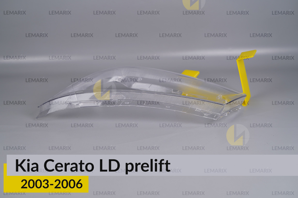 Скло фари Kia Cerato LD (2003-2006) дорест ліве