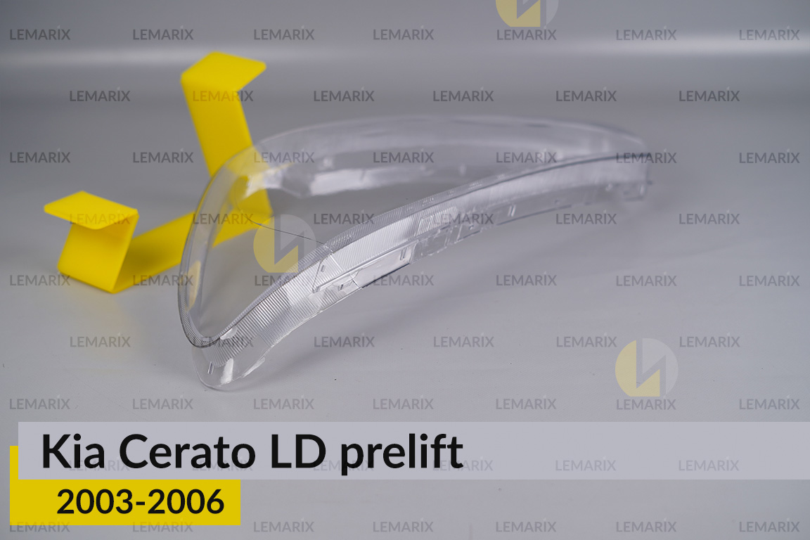 Скло фари Kia Cerato LD (2003-2006) дорест ліве