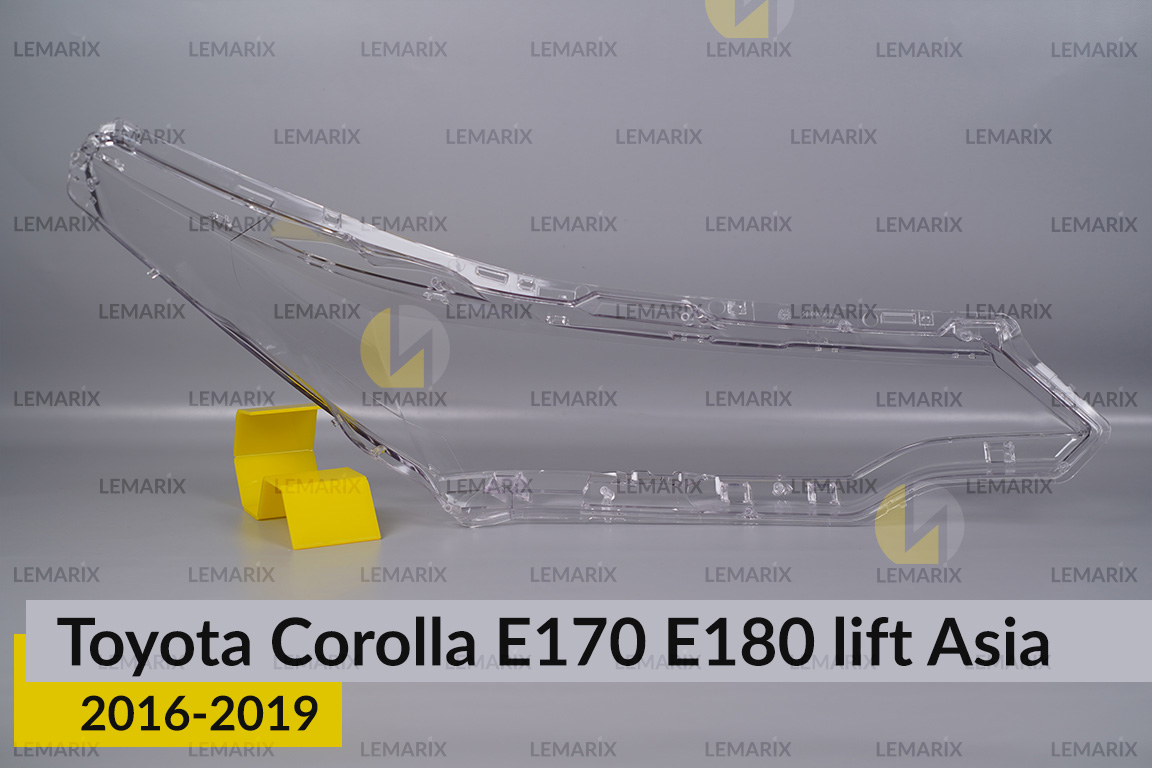 Скло фари Toyota Corolla E170 E180 Asia (2016-2019) рест ліве
