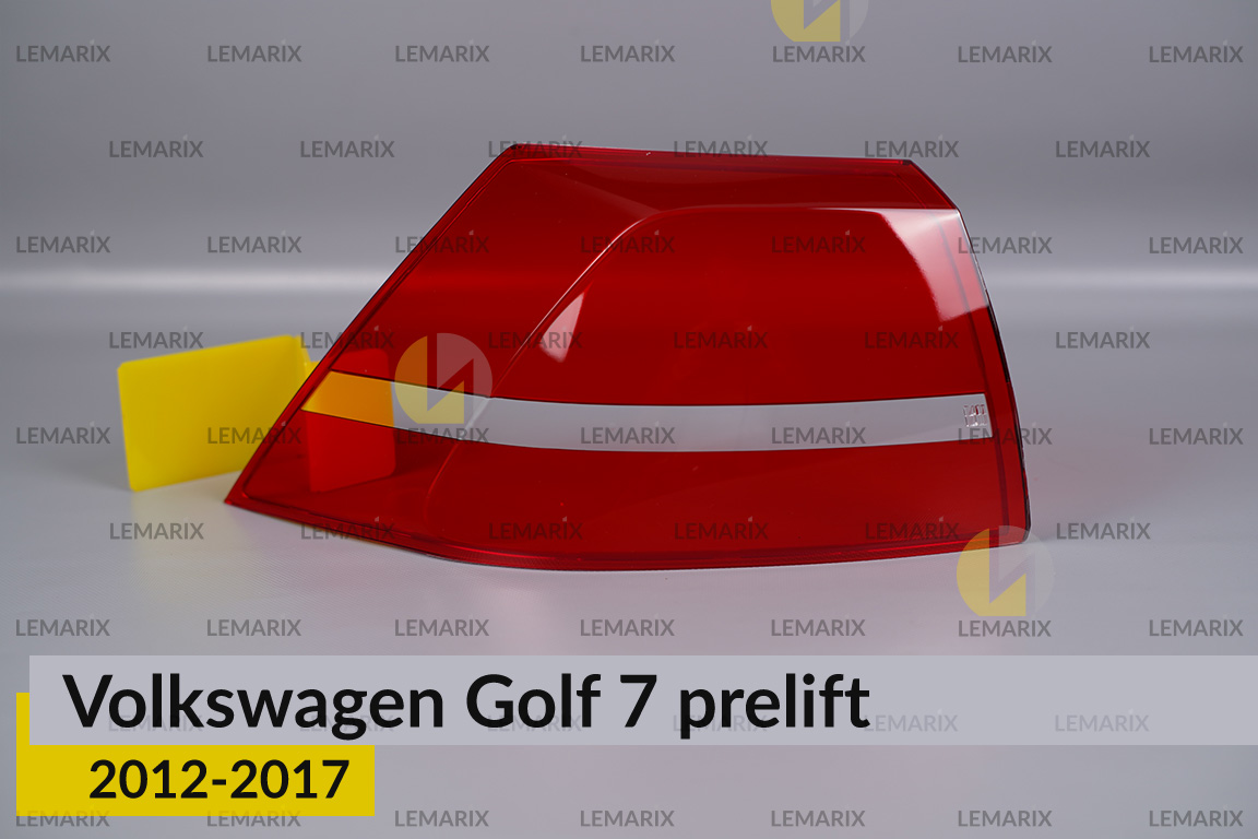 Скло заднього ліхтаря зовнішнє в крилі VW Volkswagen Golf 7 (2012-2017) дорест ліве