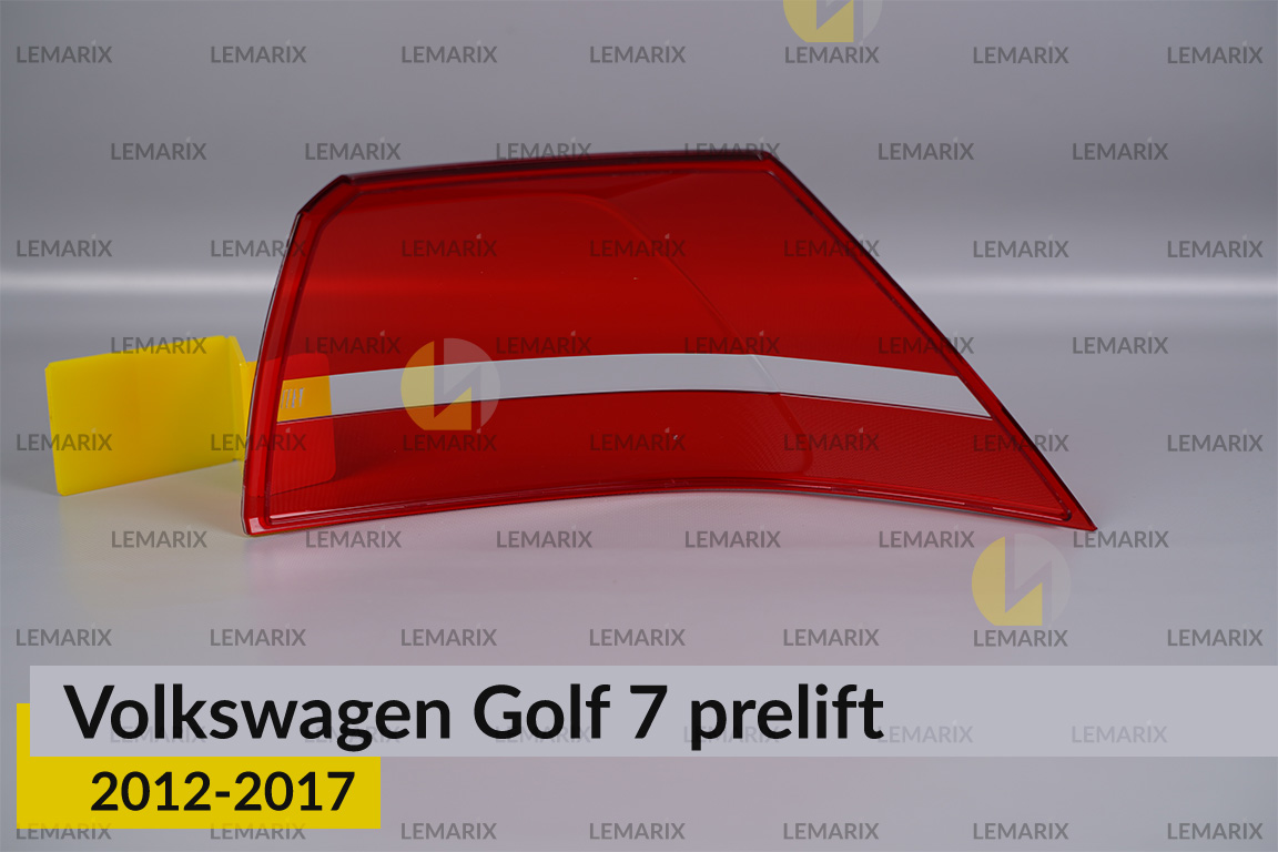 Скло заднього ліхтаря зовнішнє в крилі VW Volkswagen Golf 7 (2012-2017) дорест ліве