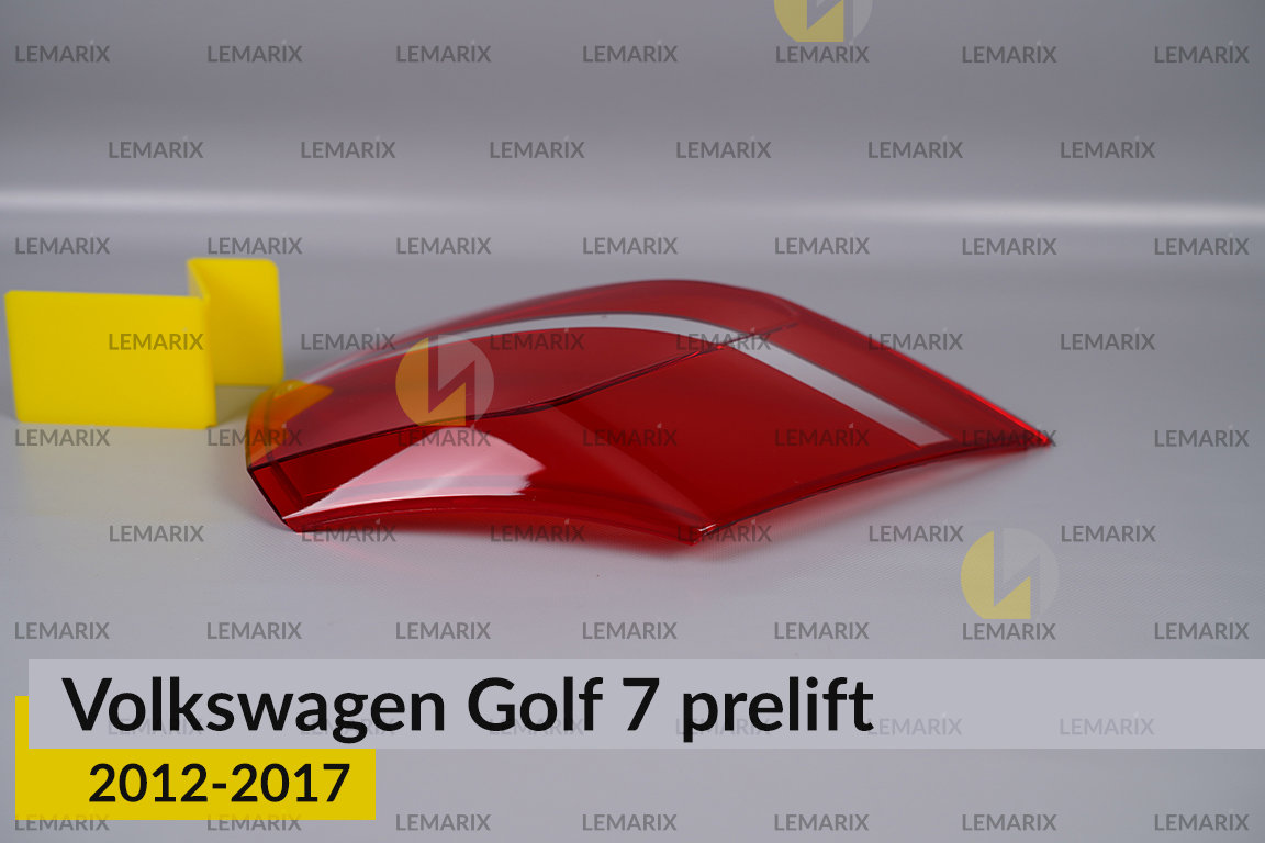 Скло заднього ліхтаря зовнішнє в крилі VW Volkswagen Golf 7 (2012-2017) дорест ліве