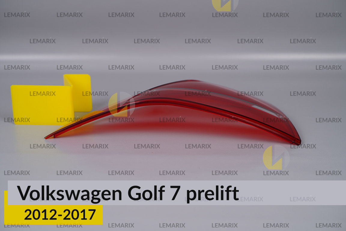Скло заднього ліхтаря зовнішнє в крилі VW Volkswagen Golf 7 (2012-2017) дорест ліве