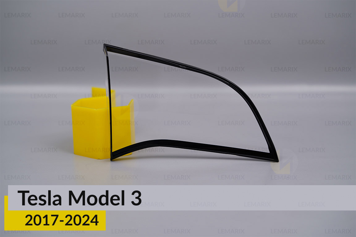 Скло заднього ліхтаря внутрішнє в кришці багажника Tesla Model 3 (2017-2024) праве