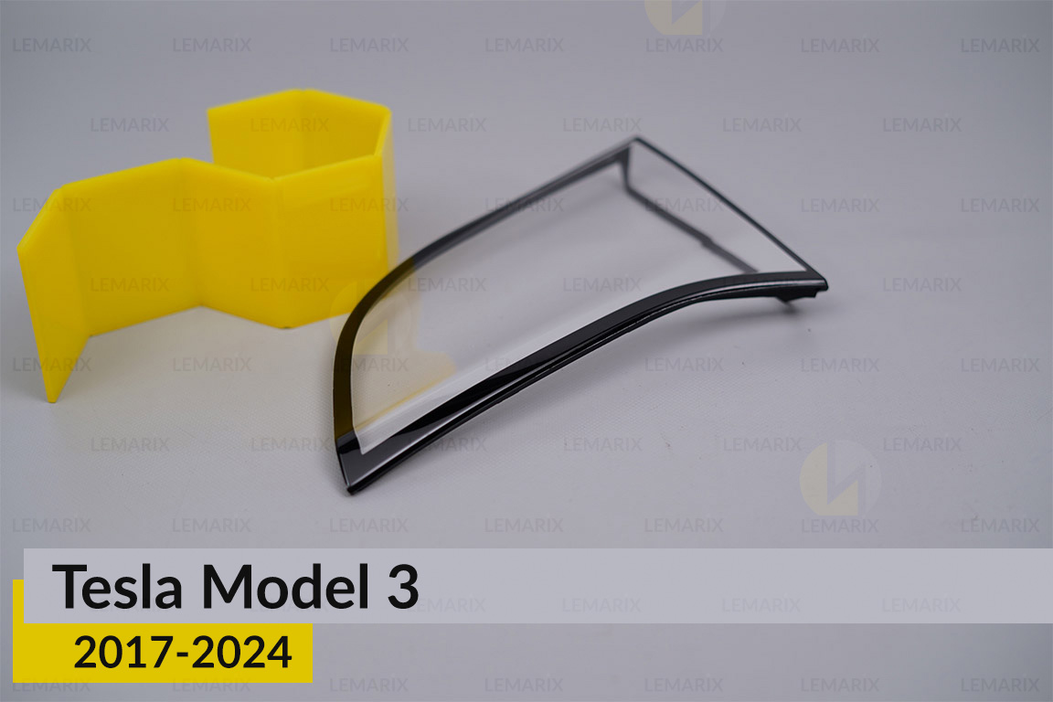 Скло заднього ліхтаря внутрішнє в кришці багажника Tesla Model 3 (2017-2024) праве