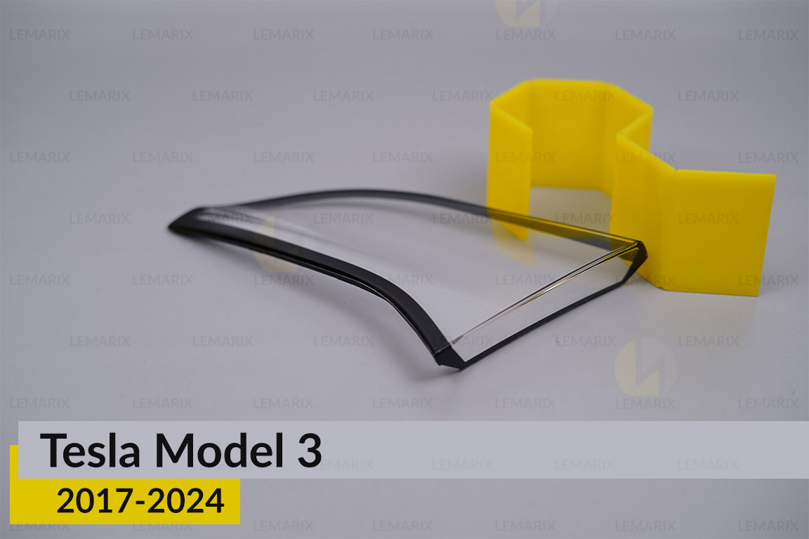 Скло заднього ліхтаря внутрішнє в кришці багажника Tesla Model 3 (2017-2024) праве