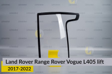 Скло заднього ліхтаря Land Rover Range Rover Vogue L405 (2017-2022) рест праве