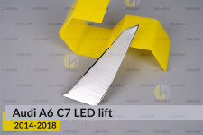 Хромована декоративна планка Audi A6 C7 LED (2014-2018) рест ліва